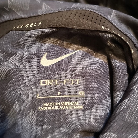 Nike Dri-Fit Disney Park Exclusive Mickey Mouse Houndstooth Navy Polo Shirt NEW - Picture 5 of 7